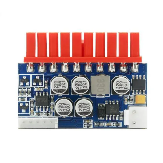 Alt view image 3 of 6 - 90W 12V Silent Fanless Low Power Consumption In-Line DC-ATX ITX Desktop Chassis Computer Power Supply Module 20PIN