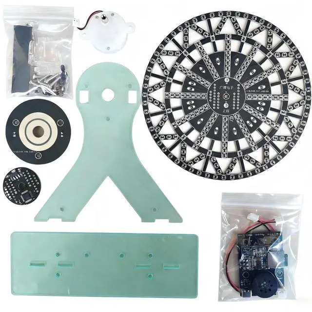 Alt view image 3 of 6 - Diy electronic kits LED-Lit Musical Ferris Wheel DIY soldering kit