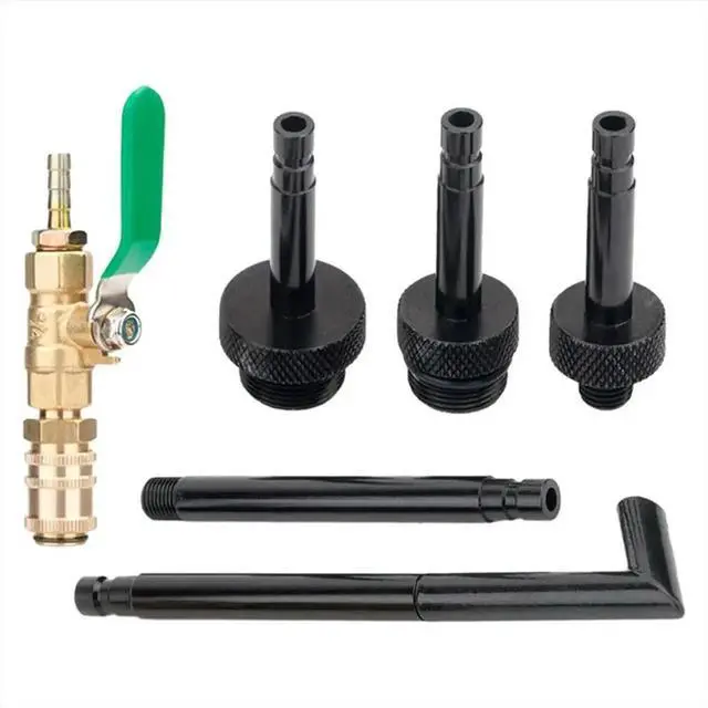 Alt view image 3 of 6 - Auto Transmission Fluid Oil Filling Filler Adapter Shut Off Valve Filler Adapter for Most Car Contains 5 Connectors