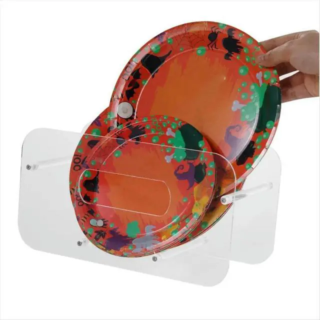 Alt view image 3 of 6 - Acrylic Plate Stand Clear Plate Stand Acrylic Display Easel