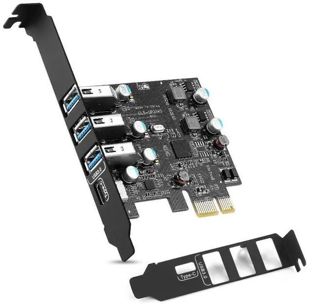 Main image of PCIE To 3 Ports USB3.0 Converter 1 Port USB3.1 Type-c PCI Express Expansion Card for Mac Pro Fresco Fl1100 No Need Power Supply