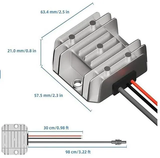 Alt view image 2 of 6 - DC Power Converter Step Up Module for Efficient DC 9-28V to DC 30V 3.5A Conversion