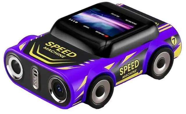 Main image of Mini Keychain Camera 2K HD Video Recorder 130 Degree Wide Angle Built In Flash Auto Focus Purpler