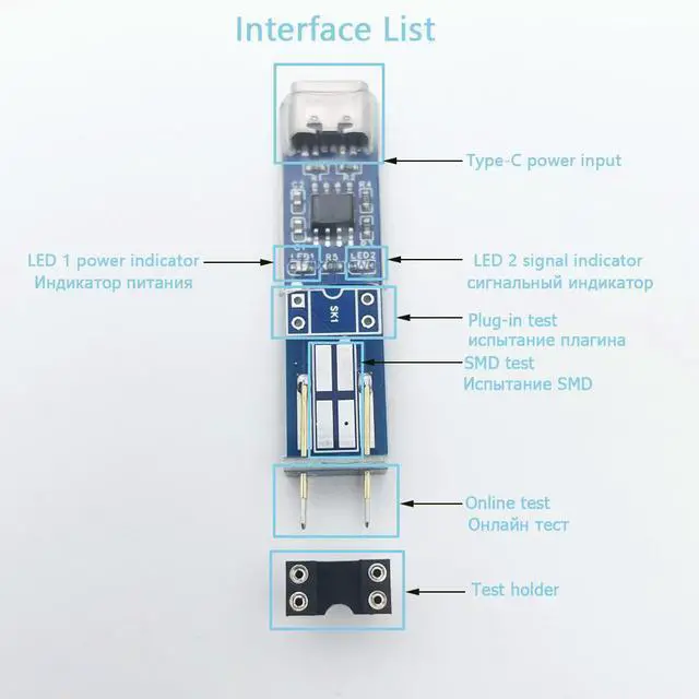 Alt view image 2 of 6 - V5.0 Optocoupler test instrument online test detection tools for electronic repair special 4 pin optocoupler test PCB repair