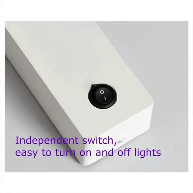Alt view image 3 of 6 - Eye Protection LED Reading Light Wall Lamp 360°Rotatable Folding 5W Spotlight Anti Glare Hotel Study Bedroom Hall Black