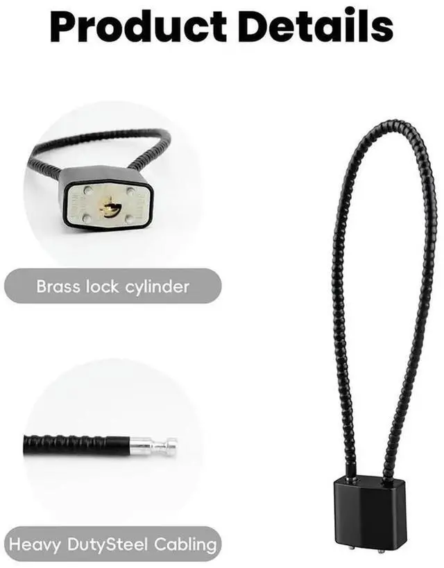 Main image of 4 Pcs Bike Cable Locks with Keys,15 Inch Heavy Duty Keyed Wire Lock Cable with Keys, for Bicycle Cabinet Fence Gate Lock