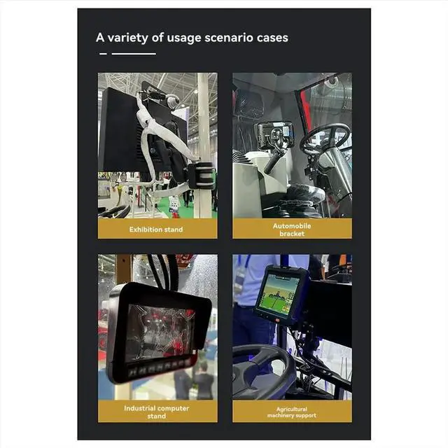 Main image of Monitor Mounting Adapter Bracket Plate with 1inch Ball Head to 100x100mm 75x75mm, Wall Arm Mount Universal