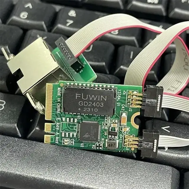 Main image of M.2 A+E 2.5G Ethernet Adapter 2.5G/1G/100M Gigabit M.2 Networking Card 8125B RTL8125B Control Fast