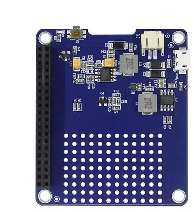 Main image of UPS HAT for Raspberry Pi 4B 3B+ 3B 2B 3A+A+ UPS HAT Lithium Power Supply Module
