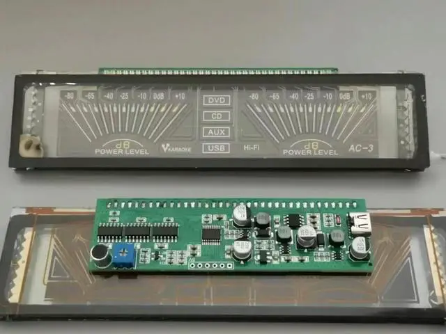 Alt view image 3 of 6 - Multimedia VFD Fluorescent Display Module for Car Audio Real-time Audio Indicator LCD Module
