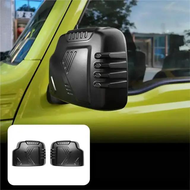 Alt view image 3 of 6 - Wear-Resistant Anti-Scratch Rearview Mirror Housing Cover For Suzuki Jimny 2018-2025 Car Exterior Decoration Accessory