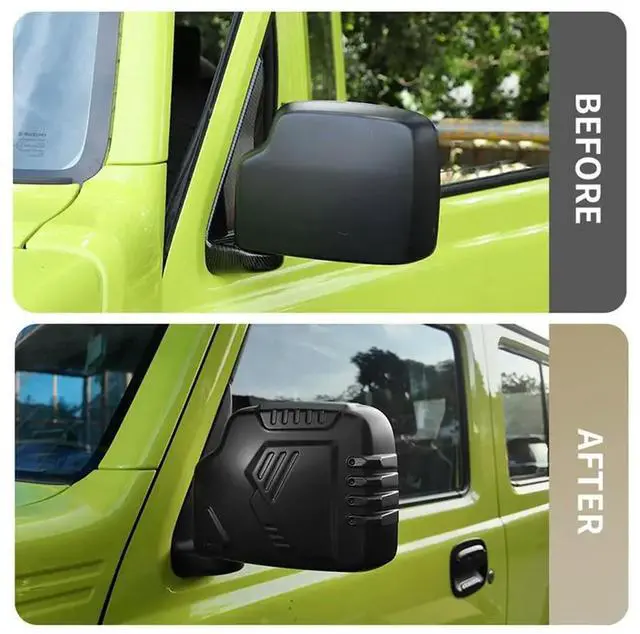 Alt view image 2 of 6 - Wear-Resistant Anti-Scratch Rearview Mirror Housing Cover For Suzuki Jimny 2018-2025 Car Exterior Decoration Accessory
