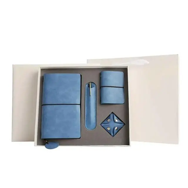 Alt view image 2 of 3 - Pen Wallet Stationery Set Hand Ledger Gift Box School Notebook Card Bag Zero