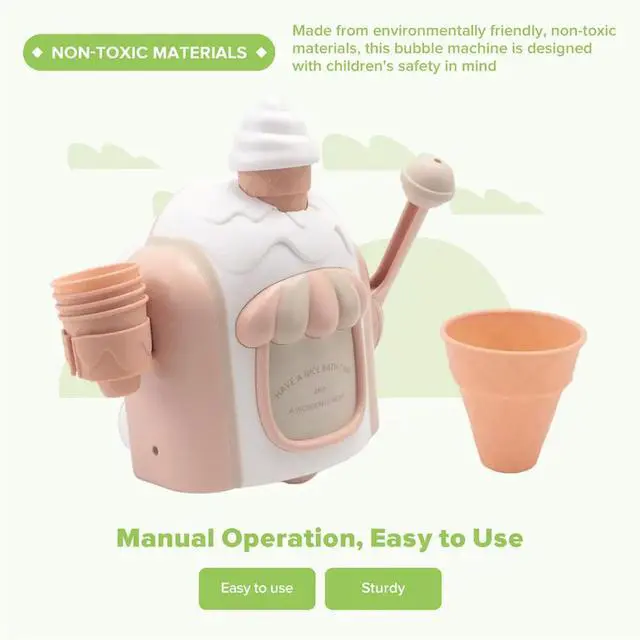 Alt view image 2 of 6 - Ice Cream Foam Machine Car Bath Toys Toddler Ice Cream Maker Bubble Foam Play Machine Powerful Suction B