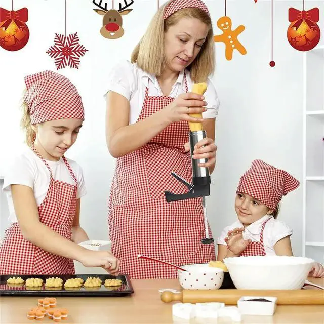 Alt view image 2 of 6 - Cookie Press Gun Kit for Baking - Includes 13 Discs & 8 Icing Nozzles for DIY Christmas Cookies