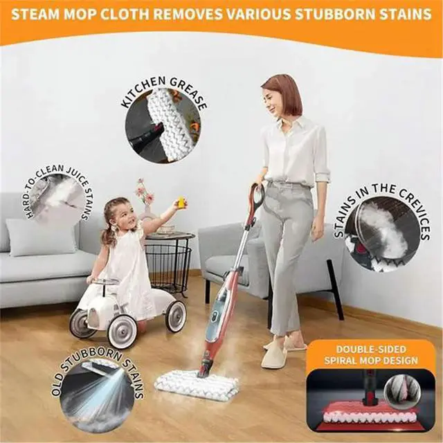 Alt view image 2 of 6 - 3pcs Steam Mop Pad for Shark P3/P5/P8/S3793/S5003D Steam Mop Replacement Pads Washable Replacement Mop Pads