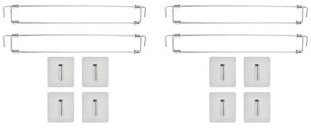 Main image of RV Adjustable Fridge Bars 13.98-25.59 Inch, Fridge Rods, RV Corner Shelf Rod For RV Fridge, Kitchen (4 Packs)