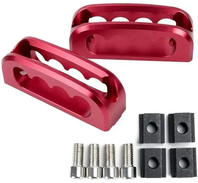 Main image of For 2005-2025 Tacoma Gladiator 2Pcs Aluminum Truck Bed Rail Cleats Tie Down Anchors