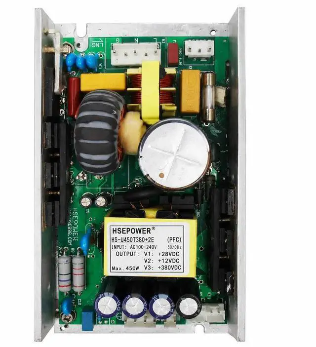 Main image of HS-U450T380+2E 450W Stage Light Power Supply PFC Module AC100-240V Output 28V 12V 380V for Moving Head Beam Light