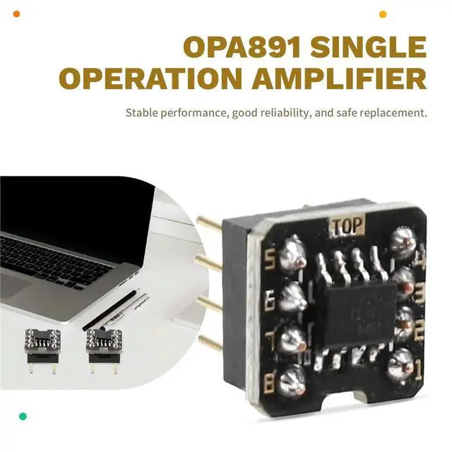 Alt view image 2 of 3 - 2 Pcs Single Operation Amplifier OPA891/Low Distortion/Low Noise/High Speed/200mA High Current