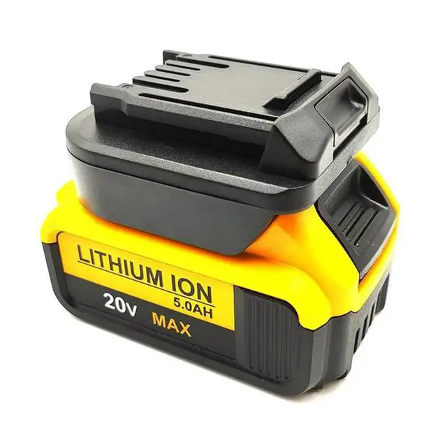 Alt view image 2 of 3 - Adapter for Worx 20V 5-Pin Green Drilling Power Tools for Dewalt DCB Series 18V 20V Lithium-Ion Batteries