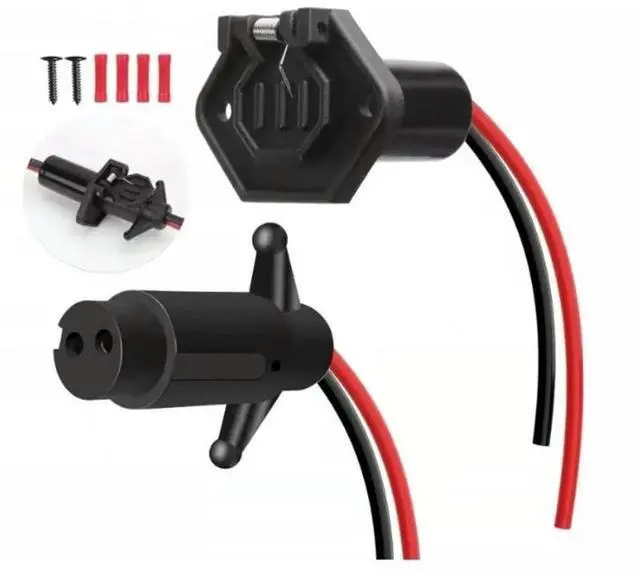 Main image of Marine-Grade Waterproof 12V Fishing Boat Trolling Plug, 1Set Plug-In Type, For Electric Boat Cruising Plugs And Sockets