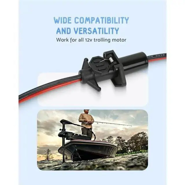 Alt view image 2 of 6 - Marine-Grade Waterproof 12V Fishing Boat Trolling Plug, 1Set Plug-In Type, For Electric Boat Cruising Plugs And Sockets
