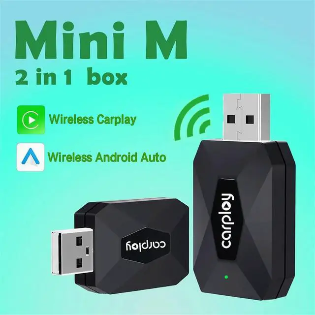 Alt view image 2 of 3 - Super Mini Carplay AI Box Wired to 2-in-1 Box for 99% Wired CarPlay/Auto Car Automatic Connection