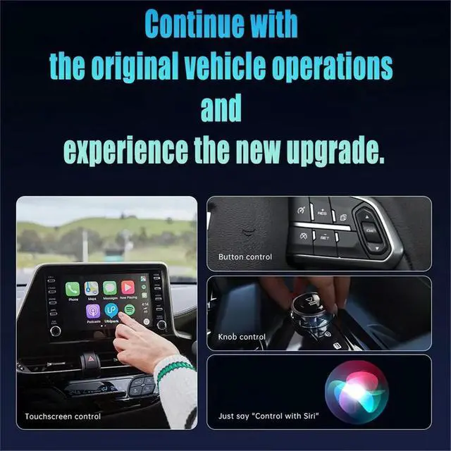 Alt view image 3 of 3 - Super Mini Carplay AI Box Wired to 2-in-1 Box for 99% Wired CarPlay/Auto Car Automatic Connection