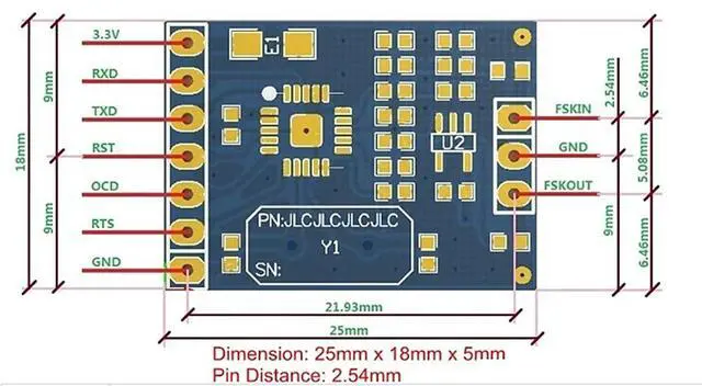 Alt view image 3 of 6 - module DS8500 chip HART MODEM Modem HART protocol slave