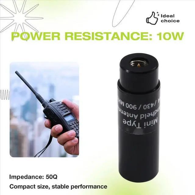 Alt view image 2 of 3 - SCH-32 Three-Band Mini Antenna 4.5cm HAM Thumb Short Antenna 145/435/900MHz for Handheld Walkie-Talkie SMA Male