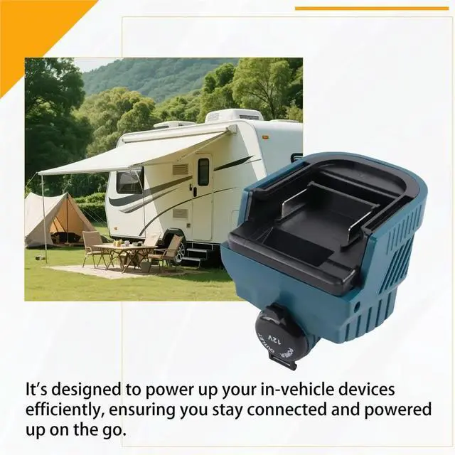 Main image of DC 12V Buck Converter Regulator Cigarette Lighter Port for Makita 18V/20V with USB & TypeC DIY Adapter
