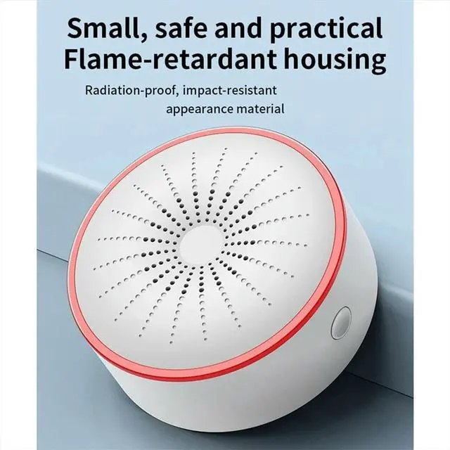 Main image of Tuya Home Alarm System Sound and Light Alarm Sensor Detector ligent USB Powered Sensor