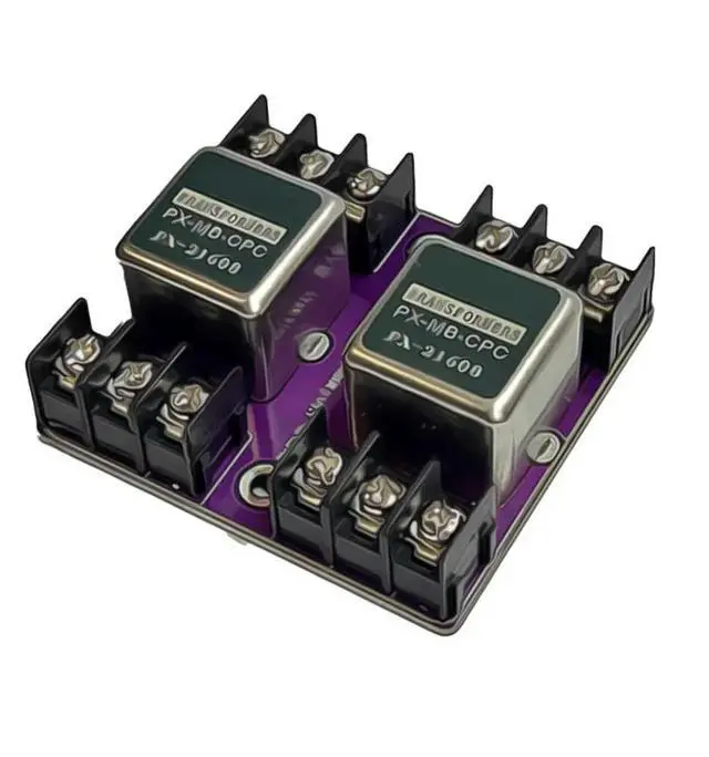 Alt view image 2 of 3 - Balanced and Unbalanced Conversion Audio Isolator PX-21608 Permalloy Audio Isolation Transformer 600:600 20Hz-20KHz