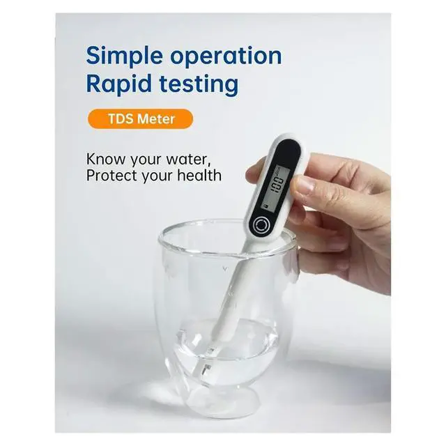 Alt view image 2 of 3 - 4 in 1 TDS Meter,0-9999 PPM, Water Tester for Drinking Water,TDS Water Tester/EC/Temp High Accurate Water Meter