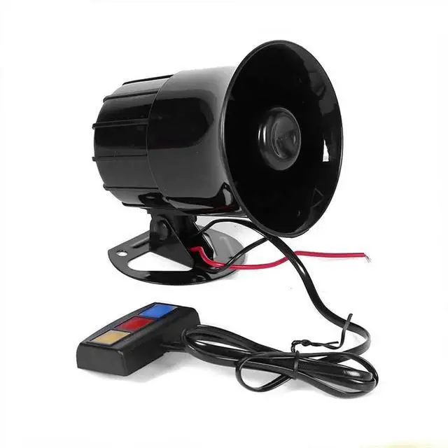 Main image of 12V Car Motocycle 3 Tone Siren Loud Auto Horn Loudspeaker Electric Ambulance Alarm Sound Speakers 110dB Universal
