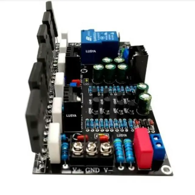 Alt view image 3 of 6 - Mono 300W Amplifier Board 1943+5200 Post-stage Amplifier Board with Speaker Protection