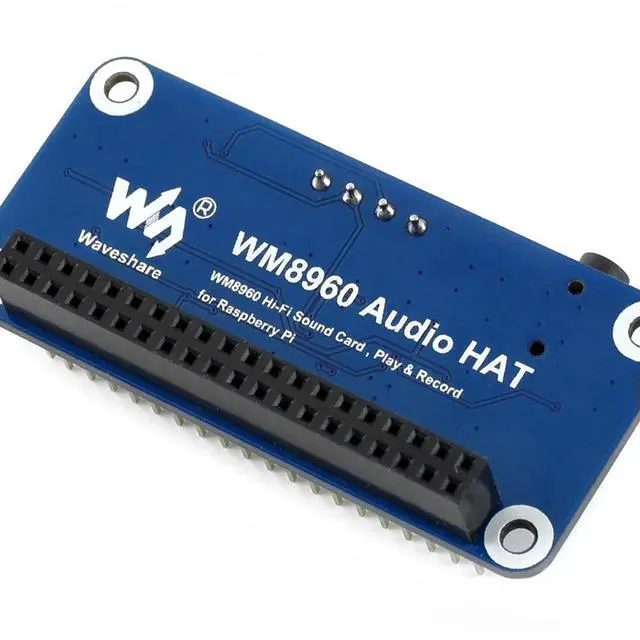 Main image of WM8960 Hi-Fi Sound Card HAT for Raspberry Pi Stereo CODEC Play/Record