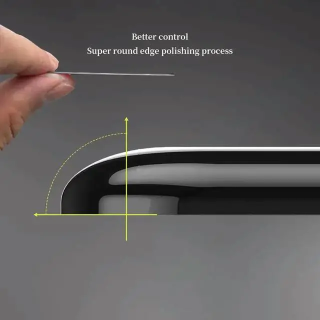 Alt view image 3 of 6 - Tempered Glass Mouse Feet For Deathadder 3Pro Mouse Skates Pad