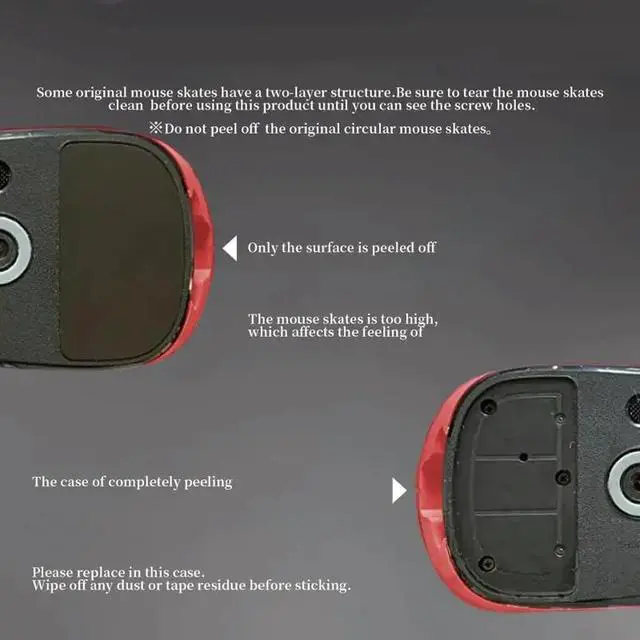 Alt view image 2 of 6 - Tempered Glass Mouse Feet For Deathadder 3Pro Mouse Skates Pad