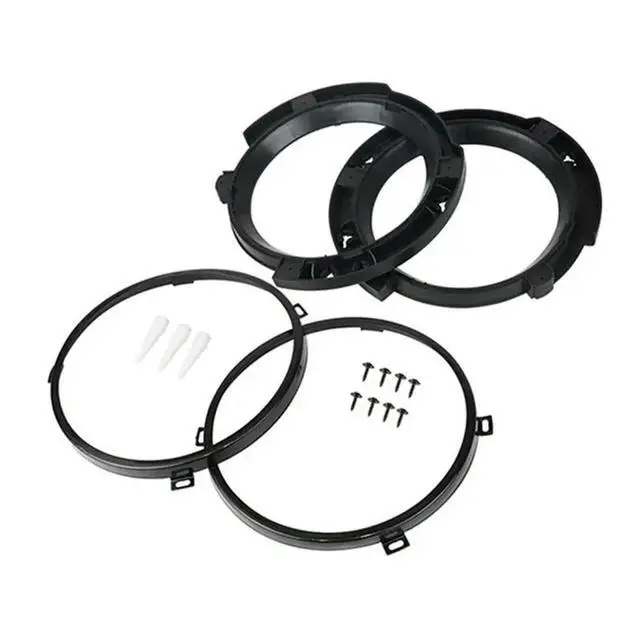 Alt view image 3 of 3 - 2Pcs 7-Inch Headlight Mounting Bracket Ring Accessories Headlight Holder For Jeep Wrangler 2007-2017