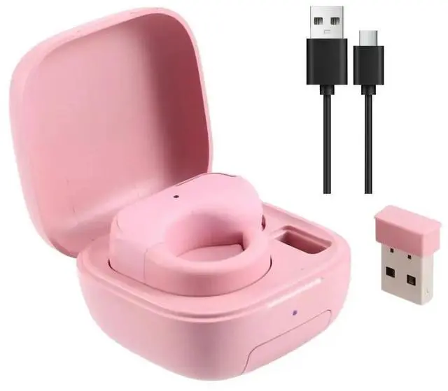 Alt view image 3 of 6 - Ring Mouse Mini Light Weight BT 2.4g Dual-Mode Rechargeable Wide for Remote Control Selfie Scan Short Video Speech