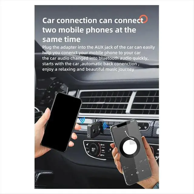 Alt view image 3 of 6 - Bluetooth Launcher Two -in -One 5.3 Non -Destructive Headset Aircraft Plug Audio Conversion Adapter 3.5mm AUX