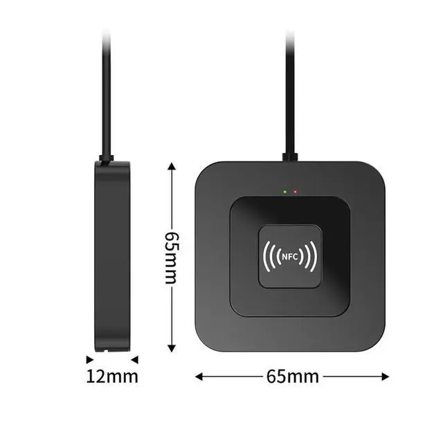 Alt view image 2 of 6 - USB 2.0 Card Reader 2-in-1 IC Card Reader with Contact and NFC for Bank ATM Tax Reporting
