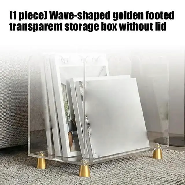 Alt view image 2 of 3 - 2025 Decorative Open Container Box Golden Base For Office And Home