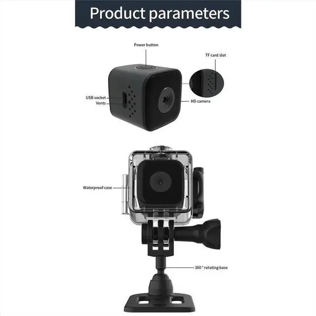 Main image of 1080p Outdoor Waterproof Sports Camera Car DV Camera High Definition Aviation Small Direct Recording Camera