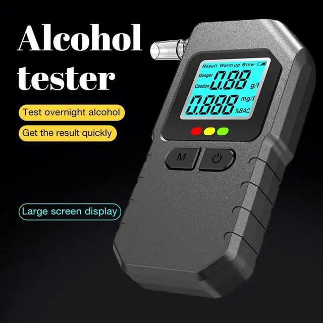 Alt view image 3 of 3 - Professional High-Accuracy Breathalyzers for with LCD Digital Display Personal Breath Detector