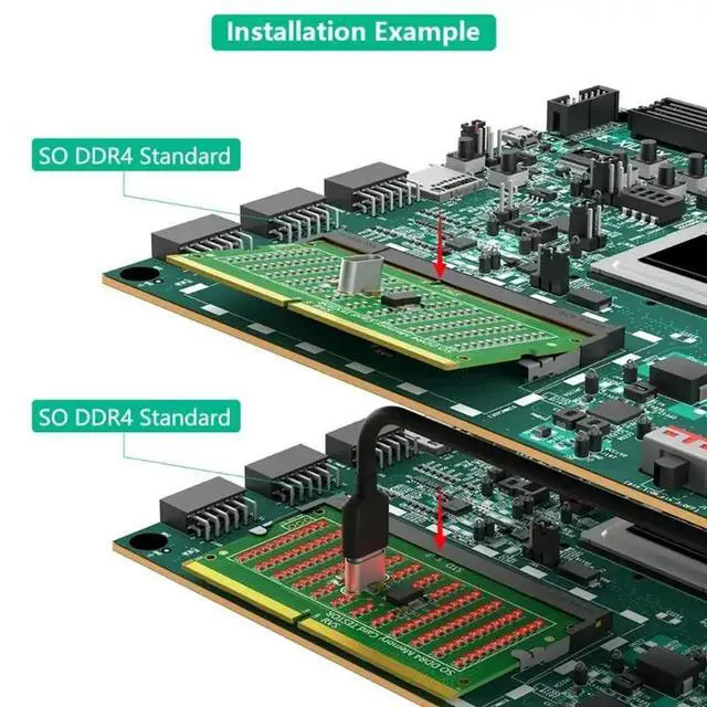 Alt view image 3 of 3 - 2025 Industrial DDR4 Slot Tester With Gold Connectors DDR4 Slot Diagnostic Tool