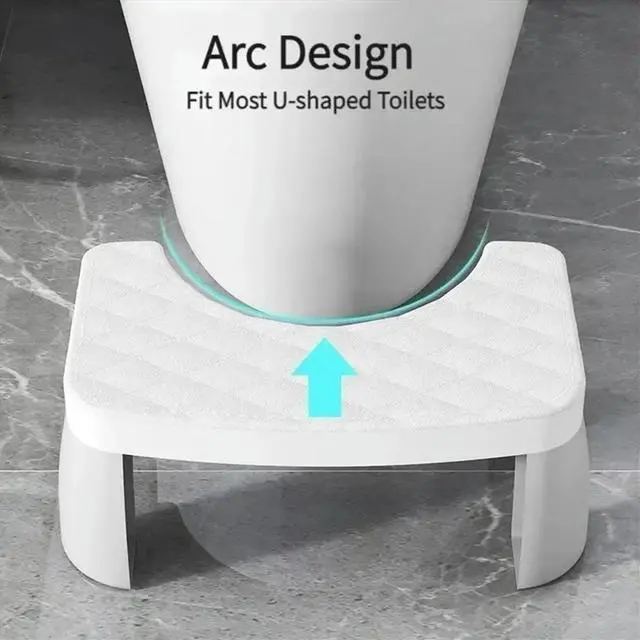 Main image of Home Adult Bathroom Accessories Toilet Squat Stool Removable Non-Slip Toilet Seat Stool Squat Stool Black