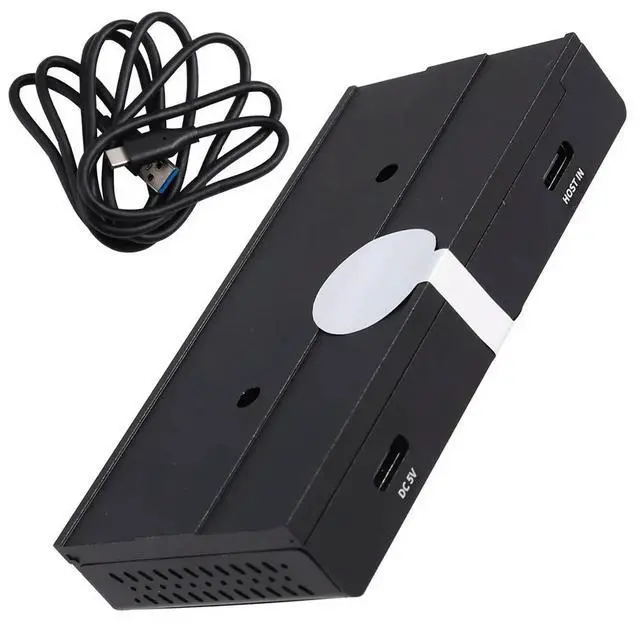 Alt view image 3 of 6 - 10Gbps USB Hub Magnetic Desk Rail Splitter Adapter for PC Macbook Laptop Accessory